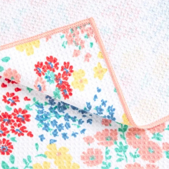 Microfiber Kitchen Towels, Flowers 8 Pack 18x28 - Picture 5 of 6